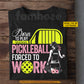 Personalized Pickleball Girl T-shirt, Born To Play Pickleball Sport Tees Gift For Pickleball Lovers