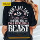 Funny Personalized Pickleball Girl Backside T-shirt, Don't Let The Pretty Face Fool You Sport Tees Gift For Pickleball Lovers