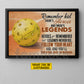 Motivational Personalized Pickleball Canvas Painting, There's Heroes And There's Legends Sport Wall Art Decor, Poster Gift For Pickleball Lovers