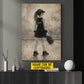 Personalized Pickleball Girl Kid Canvas Painting, Every Champion Starts Here Sport Wall Art Decor, Poster Gift For Pickleball Lover