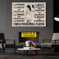 Personalized Pickleball Girl Canvas Painting, I Am A Pickleball Player Sport Wall Art Decor, Poster Gift For Pickleball Lovers