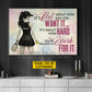 Motivational Personalized Pickleball Girl Canvas Painting, How Hard You're Willing To Work For It Sport Wall Art Decor, Poster Gift For Pickleball Lover