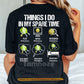 Funny Pickleball Backside T-shirt, Things I Do In My Spare Time Sport Tees Gift For Pickleball Lover