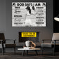 Motivational Personalized Pickleball Girl Canvas Painting, God Says I Am Unique Special Strong Sport Wall Art Decor, Poster Gift For Pickleball Lover