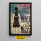 Personalized Pickleball Girl Canvas Painting, Heart Is What Separetes The Good From The Great Sport Wall Art Decor, Poster Gift For Pickleball Lover