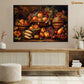 Painting Full Of Pumpkins Thanksgiving Canvas Painting, Wall Art Decor - Thanksgiving Poster Gift For Horse Lovers