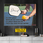 Motivational Personalized Pickleball Canvas Painting, It's About Being Better Than You Were The Day Before Sport Wall Art Decor, Poster Gift For Pickleball Lover