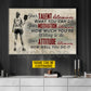 Motivational Personalized Pickleball Girl Canvas Painting, Your Talent Determines What You Can Do Sport Wall Art Decor, Poster Gift For Pickleball Lover