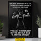 Funny Personalized Pickleball Girl Canvas Painting, Today I Whispered In The Devil's Ear I Am The Storm Sport Wall Art Decor, Poster Gift For Pickleball Lover