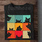 Vintage Cat T-shirt, Peekaboo Cats Retro Tees Gift For Cat Lover