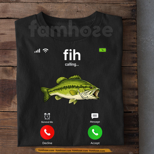 Funny Fishing T-shirt, Fish Calling Tees Gift For Fishing Lover