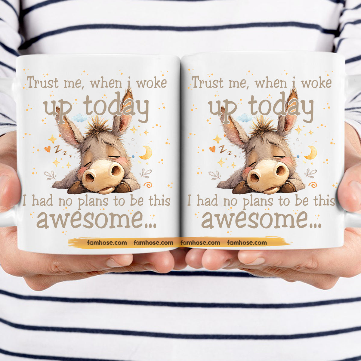 Funny Donkey Mug, Trust Me When I Woke Up Today Gift Mug, Cups For Donkey Lovers