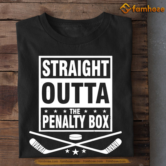 Hockey T-shirt, Straight Outta The Penalty Box, Gift For Hockey Lovers, Hockey Tees