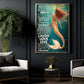 Motivational Mermaid Canvas Painting, Today Is A Good Day To Have A Great Day Wall Art Decor, Poster Gift For Mermaid Lover
