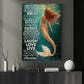 Motivational Mermaid Canvas Painting, Today Is A Good Day To Have A Great Day Wall Art Decor, Poster Gift For Mermaid Lover