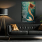 Motivational Mermaid Canvas Painting, Today Is A Good Day To Have A Great Day Wall Art Decor, Poster Gift For Mermaid Lover