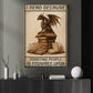 Funny Dragon & Reading Canvas Painting, I Read Because Roasting People Is Frowned Upon Wall Art Decor, Poster Gift For Book Lover