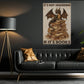 Reading Dragon Canvas Painting, It's Not Hoarding If It's Books Wall Art Decor, Poster Gift For Book Lover, Dragon Lover
