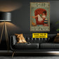 Funny Personalized Reading Girl Canvas Painting, Once Upon A Time Wall Art Decor, Poster Gift For Book Lover