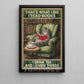 Reading Cat Canvas Painting, That's What I Do Wall Art Decor, Poster Gift For Book Lover, Cat Lover