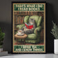 Reading Cat Canvas Painting, That's What I Do Wall Art Decor, Poster Gift For Book Lover, Cat Lover