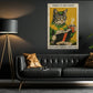 Reading Cat Canvas Painting, Wake Up And Read Wall Art Decor, Poster Gift For Book Lover, Cat Lover