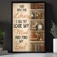 Book Canvas Painting, And Into The Library I Go To Lose My Mind Wall Art Decor, Poster Gift For Reading Lover