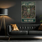 Reading Canvas Painting, If You Have A Garden And A Library Wall Art Decor, Poster Gift For Book Lovers
