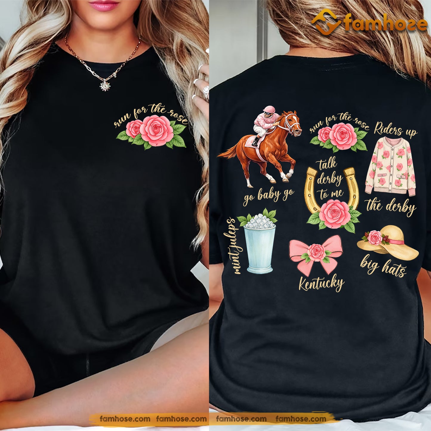 Kentucky Derby Two-side T-shirt, Go Baby Go Tees Gift For Horse Racing Lovers, Fan Of Kentucky Derby
