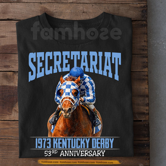 Secretariat Horse T-shirt, 53rd Anniversary Tees Gift For Horse Racing Lovers, Fan Of Kentucky Derby