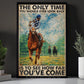 Secretariat Horse Canvas Painting, The Only Time You Should Ever Look Back Wall Art Decor, Poster Gift For Horse Racing Lovers, Fan Of Kentucky Derby