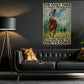 Secretariat Horse Canvas Painting, The Only Time You Should Ever Look Back Wall Art Decor, Poster Gift For Horse Racing Lovers, Fan Of Kentucky Derby