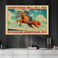 Secretariat Horse Canvas Painting, Everything Will Kill You Wall Art Decor, Poster Gift For Horse Racing Lovers, Fan Of Kentucky Derby