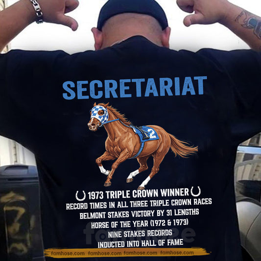 Secretariat Horse Backside T-shirt, Secretariat 1973 Triple Crown Winner Tees Gift For Horse Racing Lovers, Fan Of Kentucky Derby