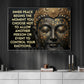 Inspirational Quote Buddha Canvas Painting, Inner Peace Begins The Moment You Choose Wall Art Decor, Poster Gift For Buddha Lover