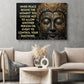 Inspirational Quote Buddha Canvas Painting, Inner Peace Begins The Moment You Choose Wall Art Decor, Poster Gift For Buddha Lover