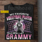 Personalized Volleyball Grammy T-shirt, My Favorite Volleyball Player Sport Mother's Day Tees Gift For Volleyball Lover