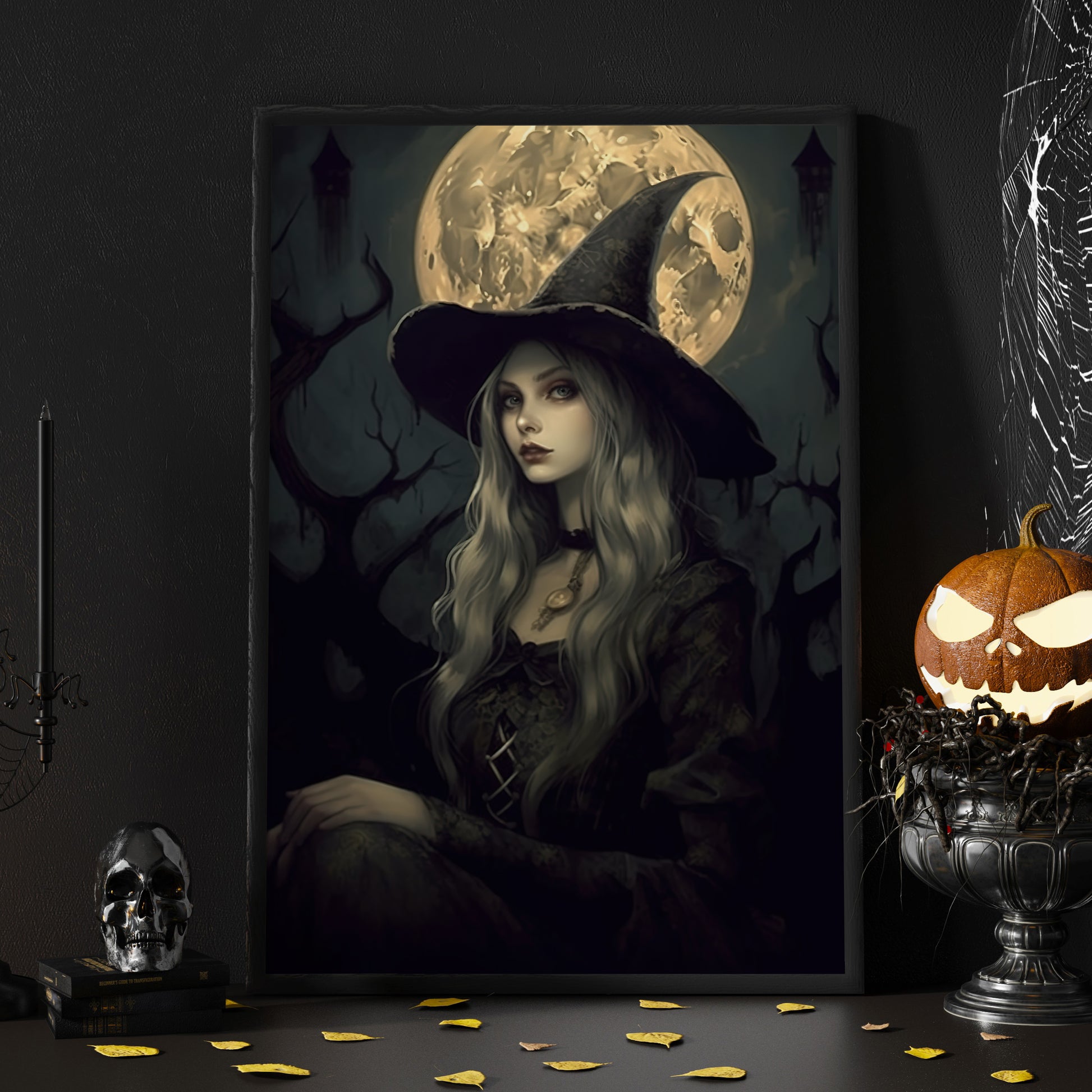 Witch- 5x7 Dark Art Print, Witchcraft, Satanic Decor, Demon, Gothic Home