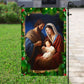 Holy Family On Christmas, Christians Xmas Garden Flag & House Flag, Nativity Christians Flag Gift