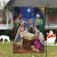Jesus Nativity Scene, Nativity Xmas Garden Flag - House Flag Gift, Gift For Christians Lovers
