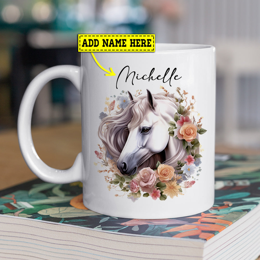 Personalized Cool Horse Mug, My Level Of Sarcasm Depends On Your Level, Cups Gift For Horse Lovers