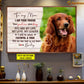 Personalized Mother's Day Dog Poster/Canvas, To My Mom You Are My Life My Love My Leader, Gift For Dog Moms