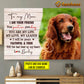 Personalized Mother's Day Dog Poster/Canvas, To My Mom You Are My Life My Love My Leader, Gift For Dog Moms