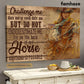 Cowgirl Poster & Canvas, Challenge Me Dare Me Or Even Defy Me But Do Not Underestimate Me, Cowgirl Canvas Wall Art, Poster Gift For Horse Lovers