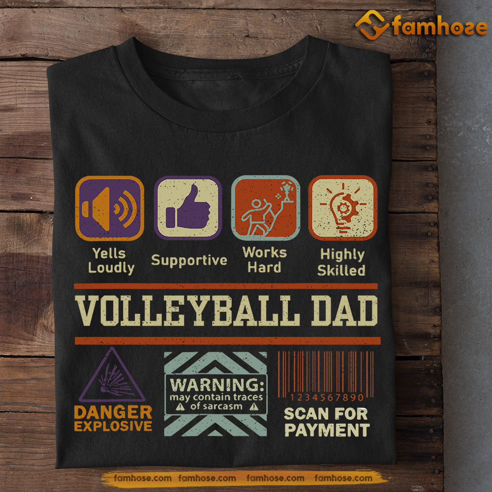 Funny Volleyball T-shirt, Volleyball Dad Scan For Payment, Father's Day Gift For Volleyball Lovers, Volleyball Players