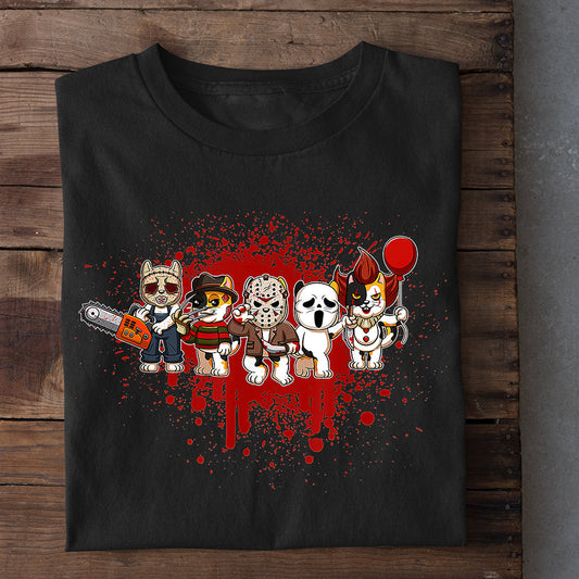 Cool Halloween Cat T-shirt, Costume With Us, Gift For Cat Lovers, Cat Tees, Cat Owners