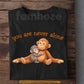 Punch Meme T-shirt, You Are Never Alone Cute Monkey Tees Encouragement Gift