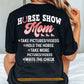 Funny Horse Mom Backside T-shirt, Horse Show Mom Tees Mother's Day Gift For Horse Lover