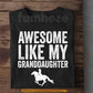 Horse Riding Grandparents T-shirt, Awesome Like My Granddaughter Tees Gift For Horse Riding Lover