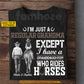 Personalized Horse Riding Grandma T-shirt, I'm Just A Regular Grandma Tees Mother's Day Gift For Horse Riding Lover